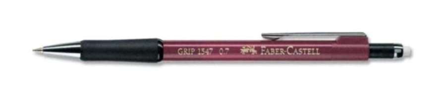 Faber-Castell Grip 1347 Silgili Plastik Metalik Kırmızı 0.7 mm Uçlu Versatil Kalem