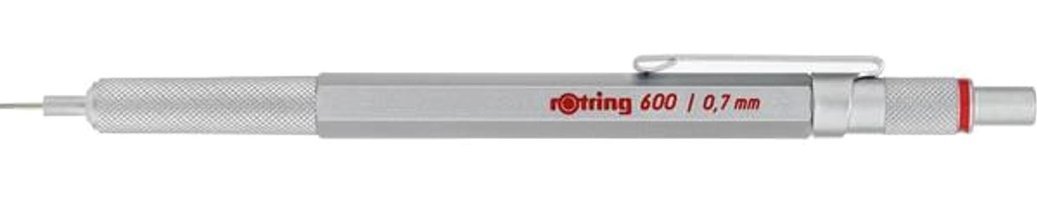 Rotring Krom 1904444 Silgili Metal Metalik Gri 0.7 mm Uçlu Versatil Kalem