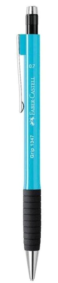 Faber-Castell Grip 1345/47 Silgili Plastik Neon Açık Mavi 0.7 mm Uçlu Versatil Kalem