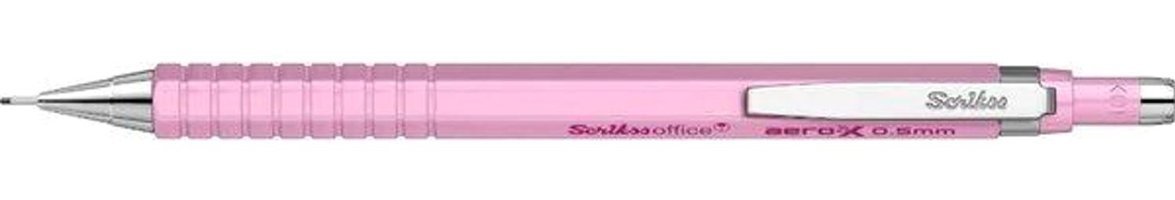 Scrikss Office Aero-X Silgili Metal Neon Pembe 0.5 mm Uçlu Versatil Kalem