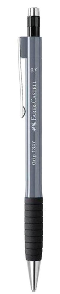 Faber-Castell Grip 1345/47 Silgili Plastik Metalik Gri 0.7 mm Uçlu Versatil Kalem