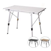 Argeus Rock 52x52 cm Tabureli Çantalı Kare Ahşap-Metal Katlanır Kamp Masası Yeşil