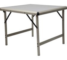 Bofigo 80x60 cm Dikdörtgen Granit-Metal Katlanır Kamp Masası Siyah
