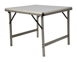Bofigo 80x60 cm Kare Ahşap Katlanır Kamp Masası Beyaz