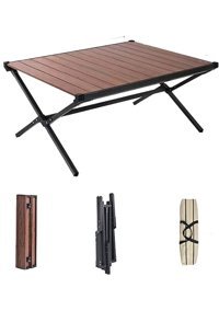Afzelia 49.5x39 cm Kare Plastik Katlanır Kamp Masası Beyaz
