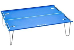 Argeus 4 Kişilik Rock 52x52 cm Tabureli Çantalı Kare Ahşap-Metal Katlanır Kamp Masası Kahverengi-Hardal