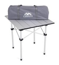 Argeus 54021 73x54 cm Çantalı Dikdörtgen Ahşap Katlanır Kamp Masası Kahverengi