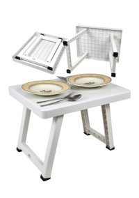 Cbtx Global 32x16 cm Mini Kare Alüminyum Katlanır Kamp Masası Yeşil