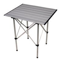 Cbtx Global A460-t00 120x60 cm Çantalı Dikdörtgen Ahşap-Alüminyum Katlanır Kamp Masası Kahverengi