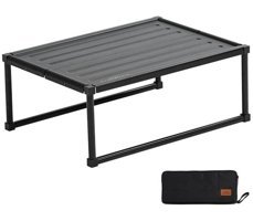 Exent 70x60 cm Çantalı Yuvarlak Kumaş Katlanır Kamp Masası Lacivert