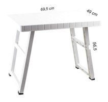 Cbtx Global 55.2x40.8 cm Çantalı Dikdörtgen Alüminyum Katlanır Kamp Masası Siyah