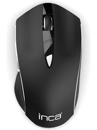 Inca Iwm 390rt Sessiz Ergonomik Kablosuz Siyah Optik Mouse