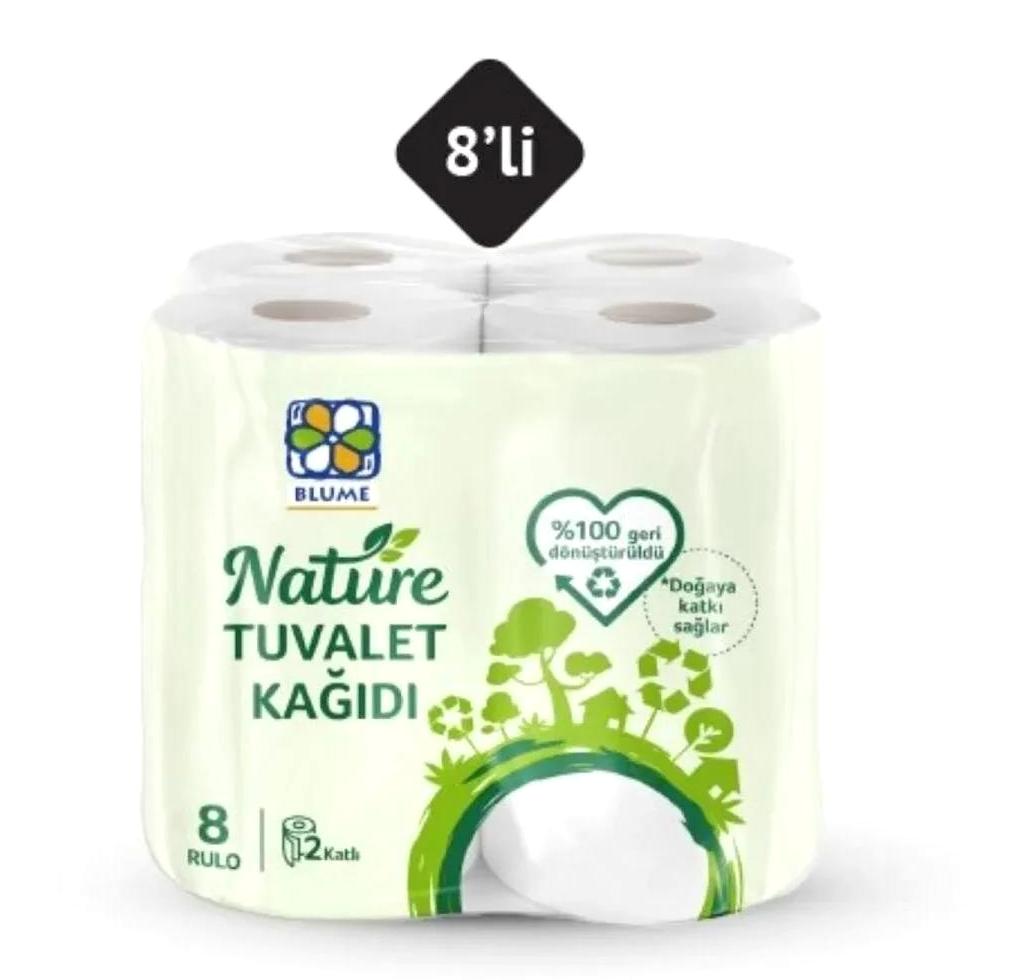 Blume 2 Katlı 8'li Tuvalet Kağıdı