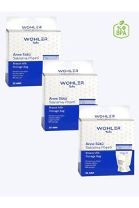 Wohler Süt Saklama Poşeti 3x25'li