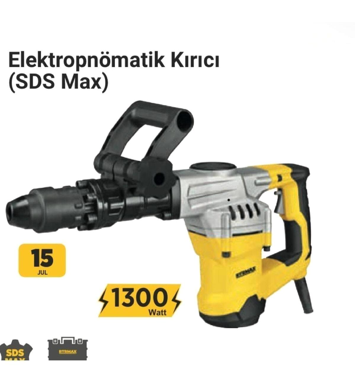 Rtrmax RTM2715 SDS Max 1000 W 3000 darbe/dk Elektrikli Kırıcı Delici Matkap