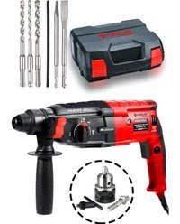 Assur Plus 850 W 4000 darbe/dk 7 kg Elektrikli Kırıcı Delici Matkap Kırmızı - Siyah