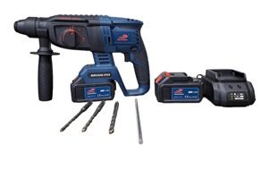 Dawreek 3300 W 4250 darbe/dk 16 kg Çift Akülü Şarjlı Kırıcı Delici Matkap Lacivert