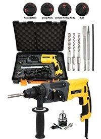 Assur Plus Extra Güçlü 850 W 4000 darbe/dk 3.9 kg Elektrikli Kırıcı Delici Matkap Sarı