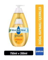 Johnson's Baby Bebek Şampuanı 750 ml + Johnson's Bebek Şampuanı 200 ml