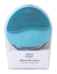 Urban Mood Ultrasonic Tüm Ciltler İçin Tek Başlıklı Silikon Şarjlı Titreşimli Yüz Temizleme Cihazı Mavi