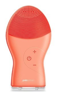 Polosmart 1200 mAH Tüm Ciltler İçin Tek Başlıklı Fırçalı Silikon Şarjlı Titreşimli Yüz Temizleme Cihazı Kırmızı