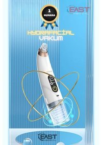 East Medikal 400 mAH Tüm Ciltler İçin Tek Başlıklı Şarjlı Titreşimli Vakumlu Yüz Temizleme Cihazı Beyaz