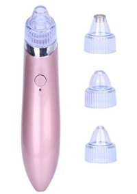 Kohlemann 400 mAH Tüm Ciltler İçin 3 Başlıklı Şarjlı Titreşimli Vakumlu Yüz Temizleme Cihazı Pembe