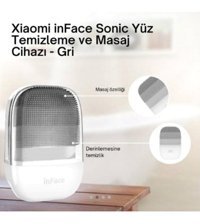 Xiaomi Inface Sonic 400 mAH Tüm Ciltler İçin Çift Başlıklı Fırçalı Silikon Şarjlı Titreşimli Yüz Temizleme Cihazı Metal