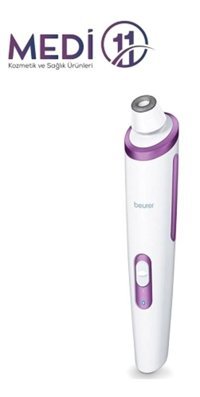 Beurer Fc 76 400 mAH Tüm Ciltler İçin 3 Başlıklı Elektrikli Titreşimli Vakumlu Yüz Temizleme Cihazı Beyaz