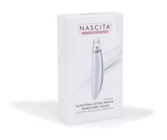 Nascita 400 mAH Tüm Ciltler İçin 4 Başlıklı Silikon Buharlı Elektrikli Titreşimli Vakumlu Yüz Temizleme Cihazı Beyaz