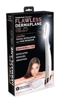 Flawless Touch Dermaplane 400 mAH Tüm Ciltler İçin Tek Başlıklı Pilli Titreşimli Yüz Temizleme Cihazı Beyaz