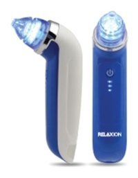 Relaxion Yağlı Ciltler İçin Tek Başlıklı Şarjlı Titreşimli Vakumlu Yüz Temizleme Cihazı Mavi