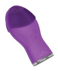 Nautica PC120 Sonic 400 mAH Tüm Ciltler İçin Tek Başlıklı Fırçalı Silikon Şarjlı Titreşimli Yüz Temizleme Cihazı Mor