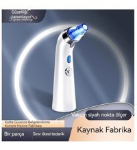 Ww Tüm Ciltler İçin 4 Başlıklı Buharlı Elektrikli Titreşimli Yüz Temizleme Cihazı Mavi