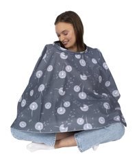 Sevi Bebe Art-6280 Çiçekli Gri Emzirme Önlüğü Örtüsü
