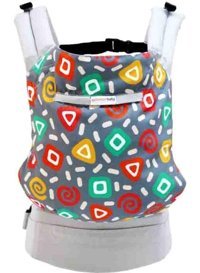 Solomombaby Geometrik Desenler Ergonomik 20 kg Kapasiteli Kanguru Çok Renkli