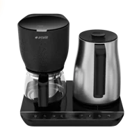 Arçelik CFM 9147 Cam Demlikli 1800 W Çelik Gövdeli Siyah Çay Makinesi