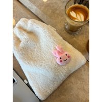 Sumicorn Design Beyaz Düz Peluş Makyaj Çantası