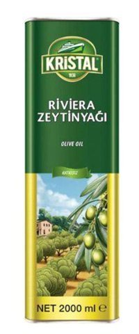 Kristal Polifenolsüz Teneke Riviera Zeytinyağı 24x2 lt