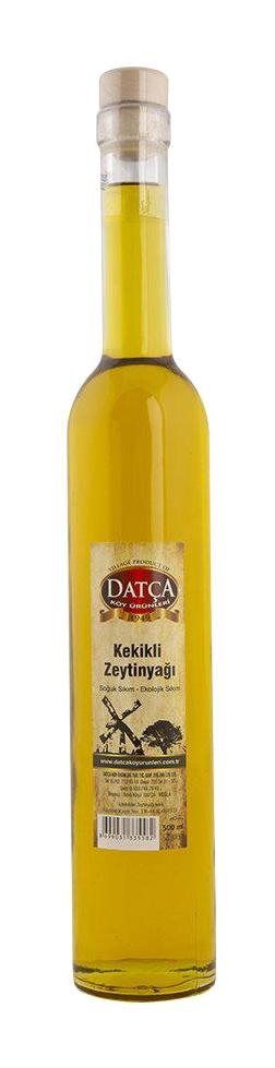 Datça Köy Ürünleri Kekikli Soğuk Sıkım Cam Sızma Zeytinyağı 500 ml