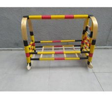 Bengi Mobilya Ahşap Dikdörtgen Sallanan Hamak Beşik Çok Renkli