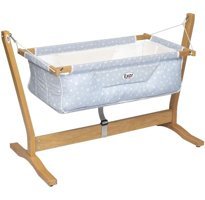 Exor Baby Gondol Ahşap 15 kg Dikdörtgen Sallanan Hamak Beşik Mavi