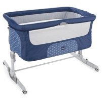 Chicco Dream Metal 13 kg Dikdörtgen Tekerlekli Yataklı Sallanan Anne Yanı Beşik Mavi