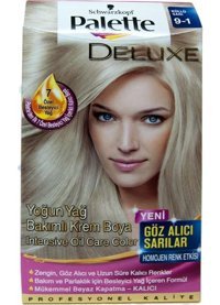 Palette Deluxe 9.1 Elmas Sarısı Amonyaksız Krem Saç Boyası 4x99 ml