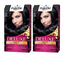 Palette Deluxe 1.1 Gece Mavisi Amonyaksız Krem Saç Boyası 3x99 ml