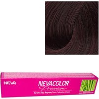 Neva 3.4 Koyu Kestane Organik Amonyaksız Krem Saç Boyası 4x50 ml