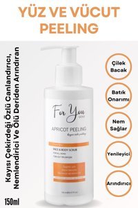 For You Gold Kayısı Çekirdeği Özlü Siyah Nokta Karşıtı Leke Giderici Sıkılaştırıcı Krem Şişe Yüz Peelingi 150 ml