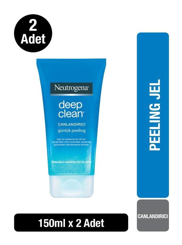 Neutrogena Günlük Siyah Nokta Karşıtı Leke Giderici Sıkılaştırıcı Jel Tüp Yüz Peelingi 2x150 ml