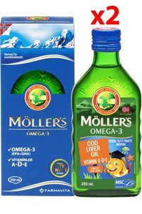 Möller's Tutti Frutti Omega 3 Şurup 2x250 ml 2 Adet