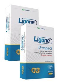 Ligone Omega 3 Kapsül 1000 mg 2x60 Adet